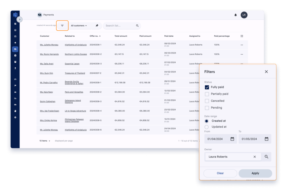 TripMatrix payment module
